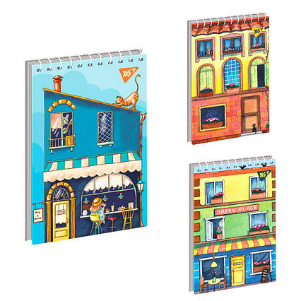 Зошит для записів YES А6/80 од.спіраль Happy place