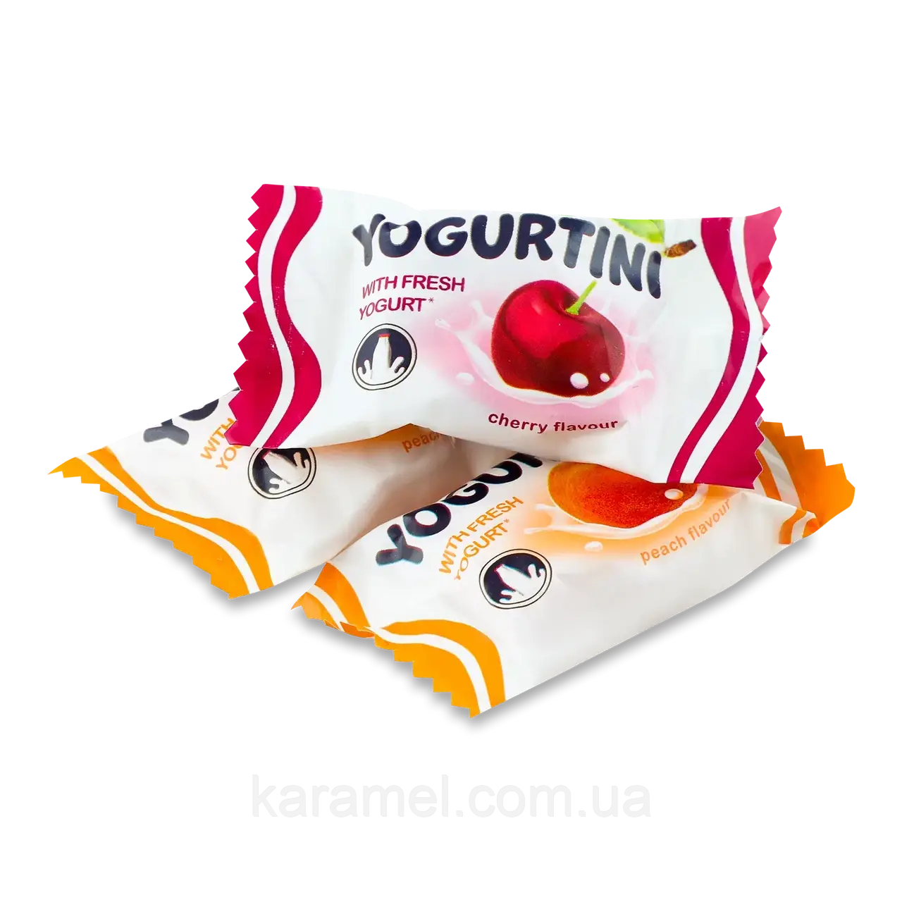 Цукерки на вагу Рошен Карамель Yogurtini, 100г, фото 1
