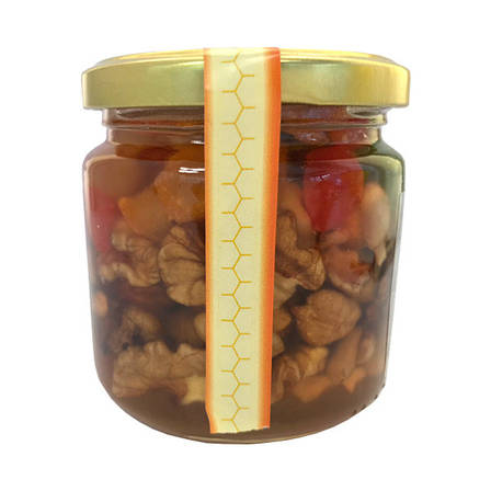 Мед з горіхами та цукатами Мед Карпат Вітамінчик 240 г, фото 2