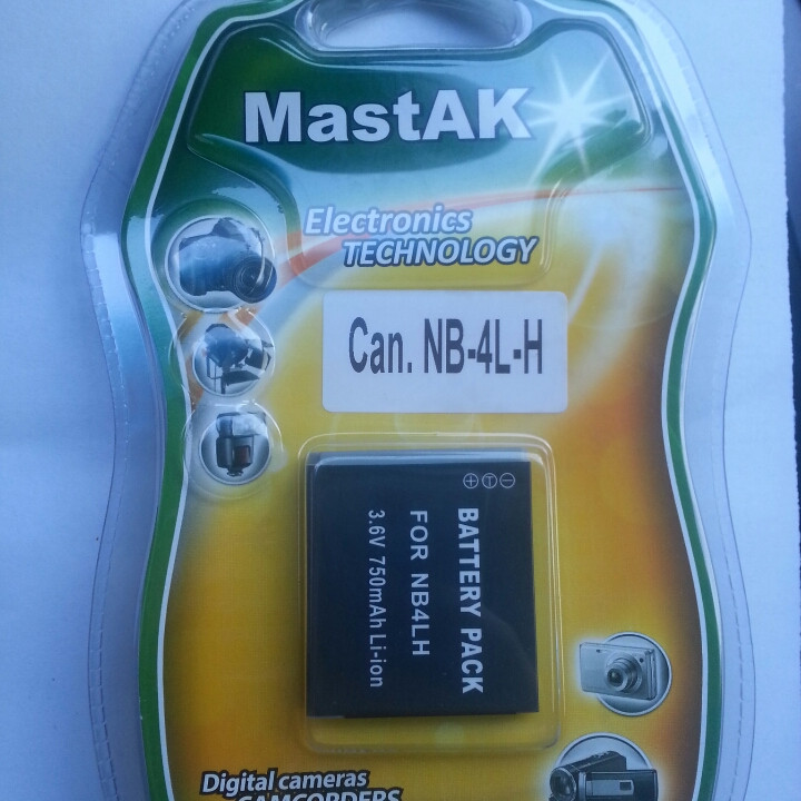 Акумулятор CANON NB-4L 3,7 V 750mAh