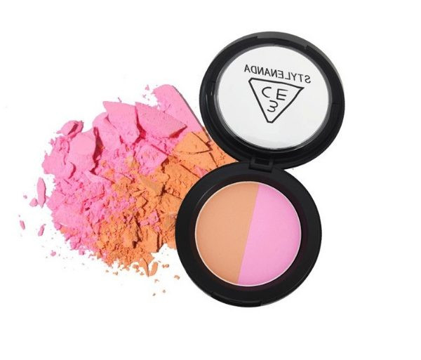 Двоколірні рум'яна 3ce duo color face blush miss flower