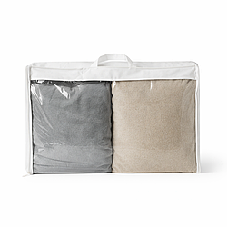 Сумка-упаковка ORGANIZE для ковдри та одягу M - 65x45x20 см (білий)