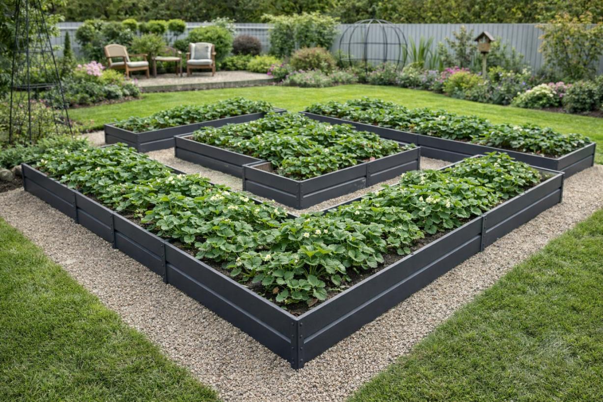 Високі теплі комплексні грядки  клумби для рослин квітів (висота бортика 14; 19; 24; 29; 34; 39; 44 см), фото 1