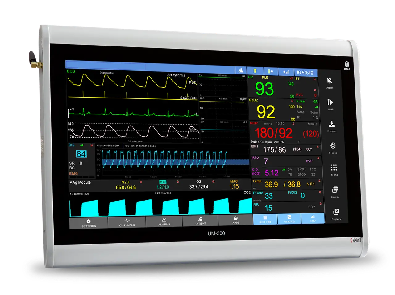 Монітор пацієнта UM 300-S модель UM 300-20-S (базова комплектація), фото 1