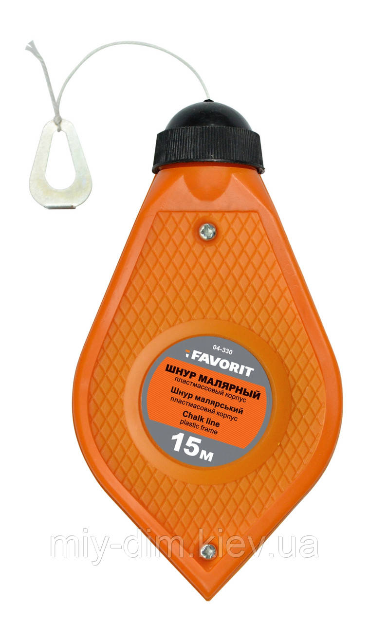 Шнур малярський (пластм. корпус) 15м FAVORIT (04-330)