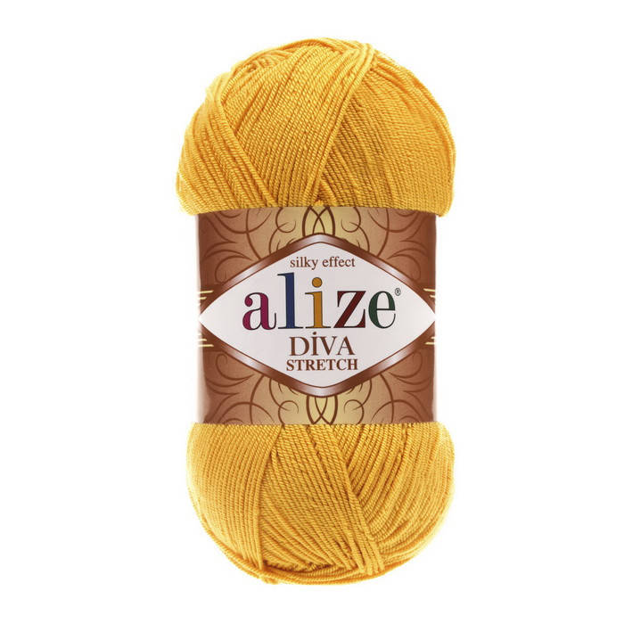

488 Пряжа Alize Diva Stretch желтый