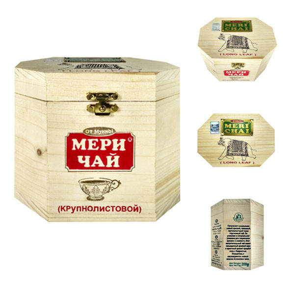 

Индийский черный чай крупнолистовой Мери Чай Честлет в деревянной коробке 200 г