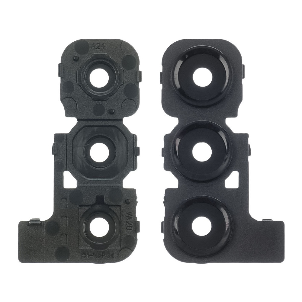 Скло камери для Samsung A245 Galaxy A24 з чорною рамкою, фото 1