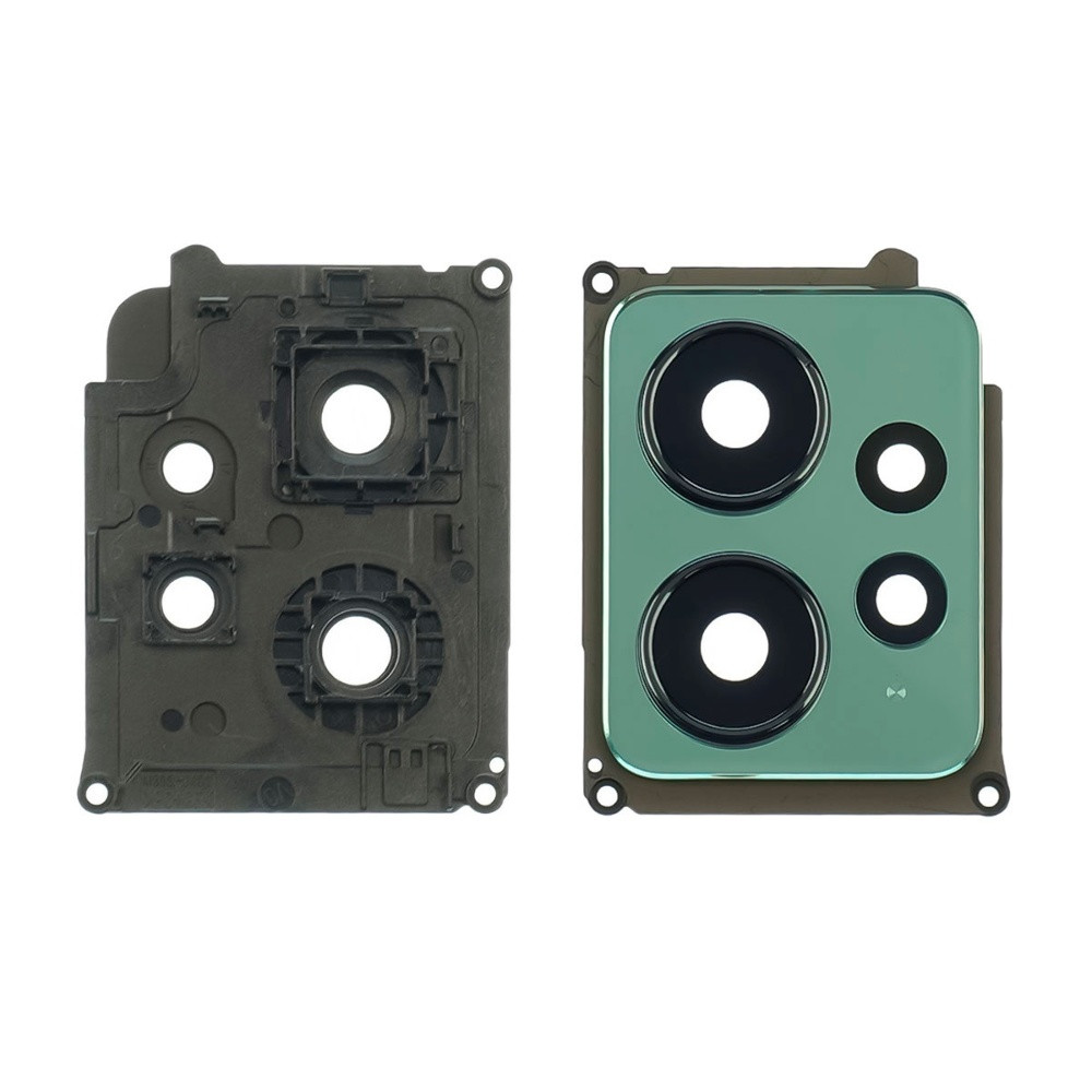 Скло камери для Xiaomi Redmi Note 12 (4G) із зеленою рамкою, фото 1