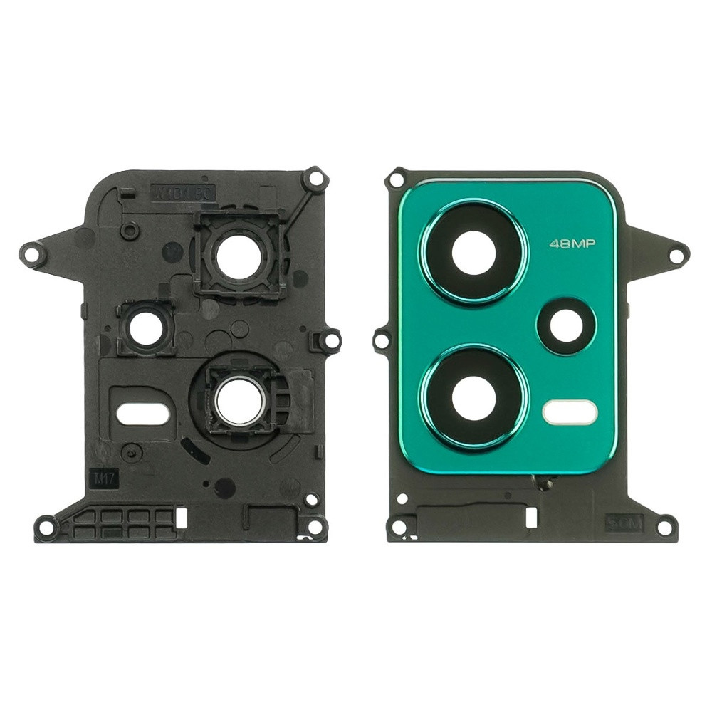 Скло камери для Xiaomi Redmi Note 12 (5G) із зеленою рамкою, фото 1