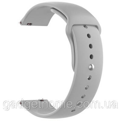 ТОП! Ремінець до смарт-годинника Armorstandart Silicone Watch Strap 22mm Light Grey (ARM80664) - (gHome), фото 1