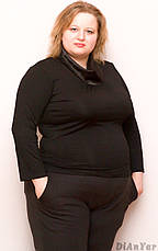 Блуза жіноча великих розмірів, котонова стрейчева NATALI, Туреччина, фото 2