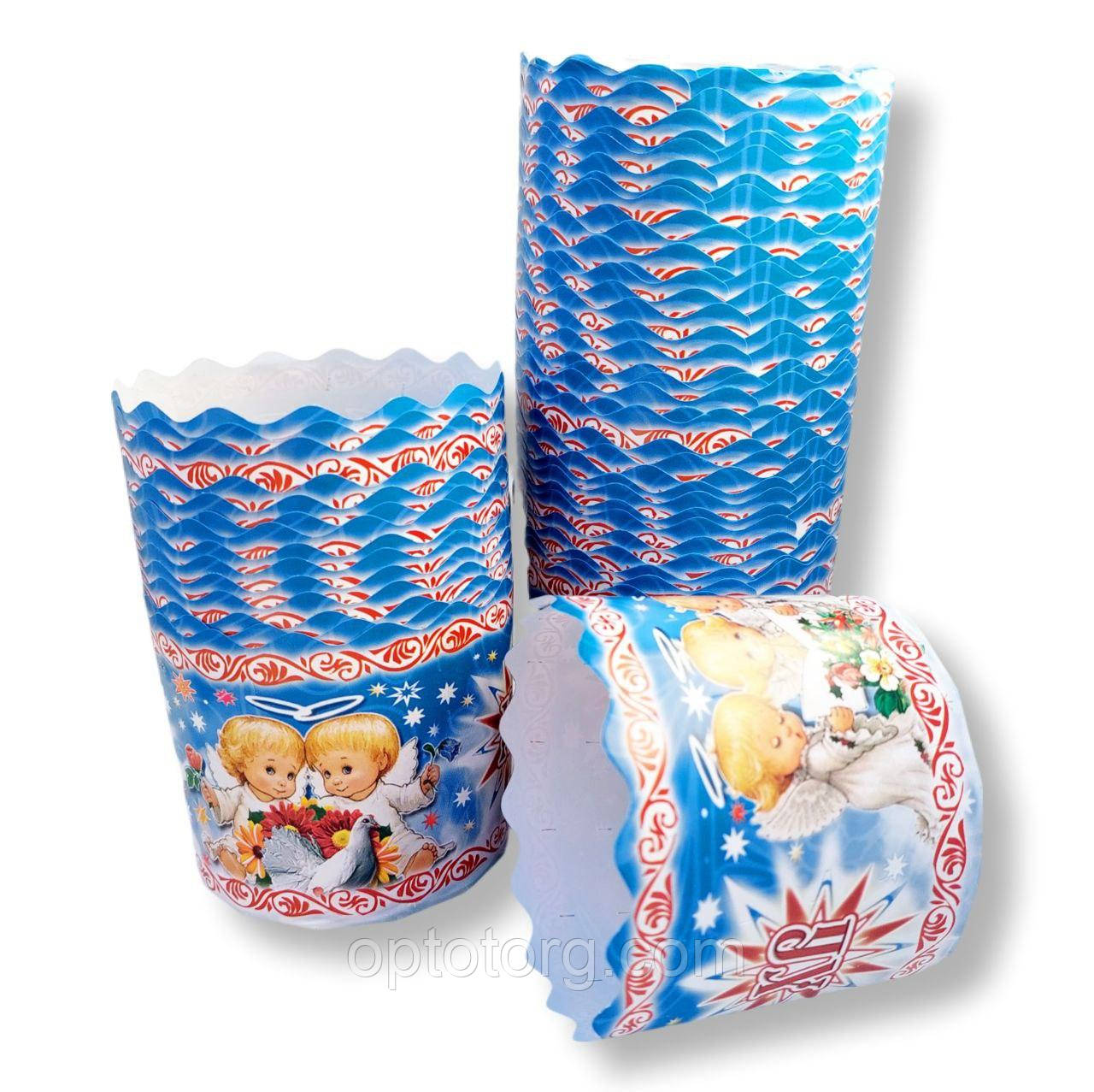 Паперові  форми для паски  130*85 Ангели, фото 1