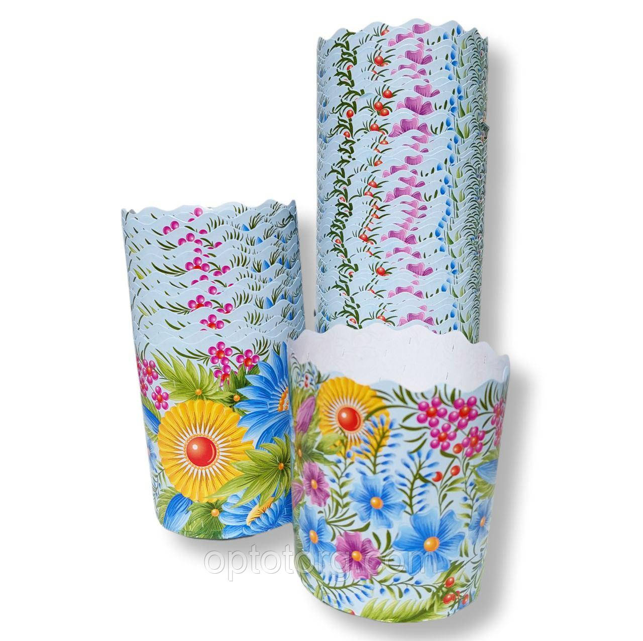 Паперові  форми для паски 90*85 Петриківка, фото 1