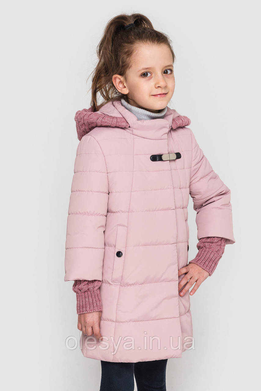 Куртка -пальто на девочку демисезонная Стейси Размеры 104 -116, 158 - фото 3 - id-p496541710
