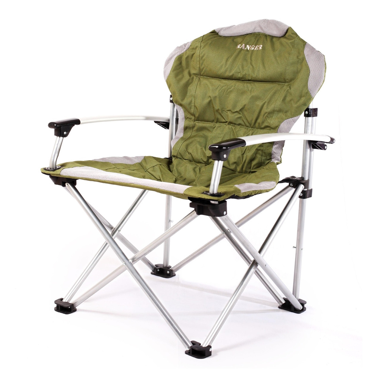 Крісло розкладне посилене для риболовлі 160 кг Ranger Риболовні крісла для рибалок Зручне рибальське риболовне крісло складане, фото 1