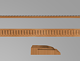 Молдинг, погонаж/ Дерев'яний різьблений декор для меблів/ Код М18, фото 2