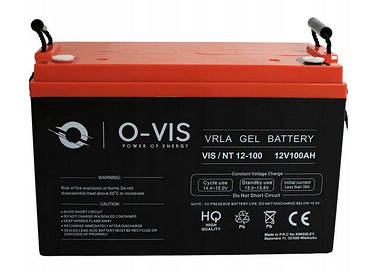 Гелевий акумулятор O-Vis 12V 100AH