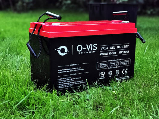 Гелевий акумулятор O-Vis 12V 100AH, фото 2