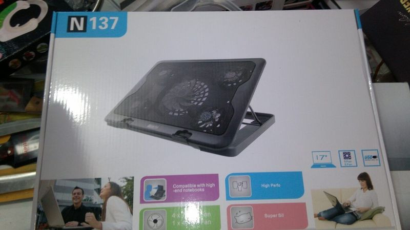 Подставка Под Ноутбук с Охлаждением Notebook N137 с 5 Вентиляторами (14 ...