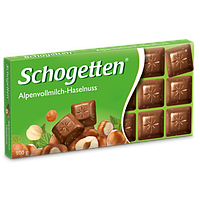 Шоколад Schogetten Alpine Milk Hazelnuts с фундуком (Шогеттен), 100 гр
