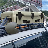 Експедиційний кейс для авто BLACKOUT 175L (1200 мм) ударостійкий, сірий багажник на дах, фото 2