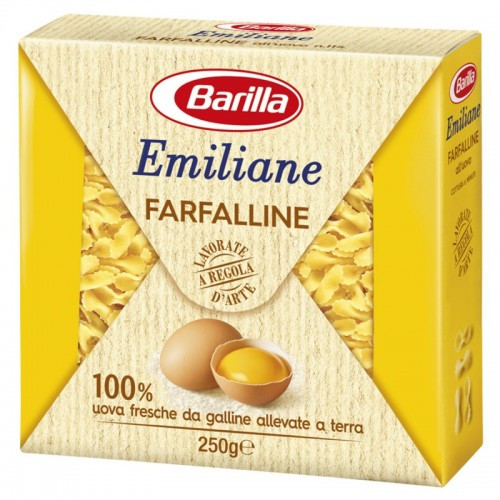 Макарони твердих сортів Barilla Farfalline «Emiliane», на жовтках 250 г.