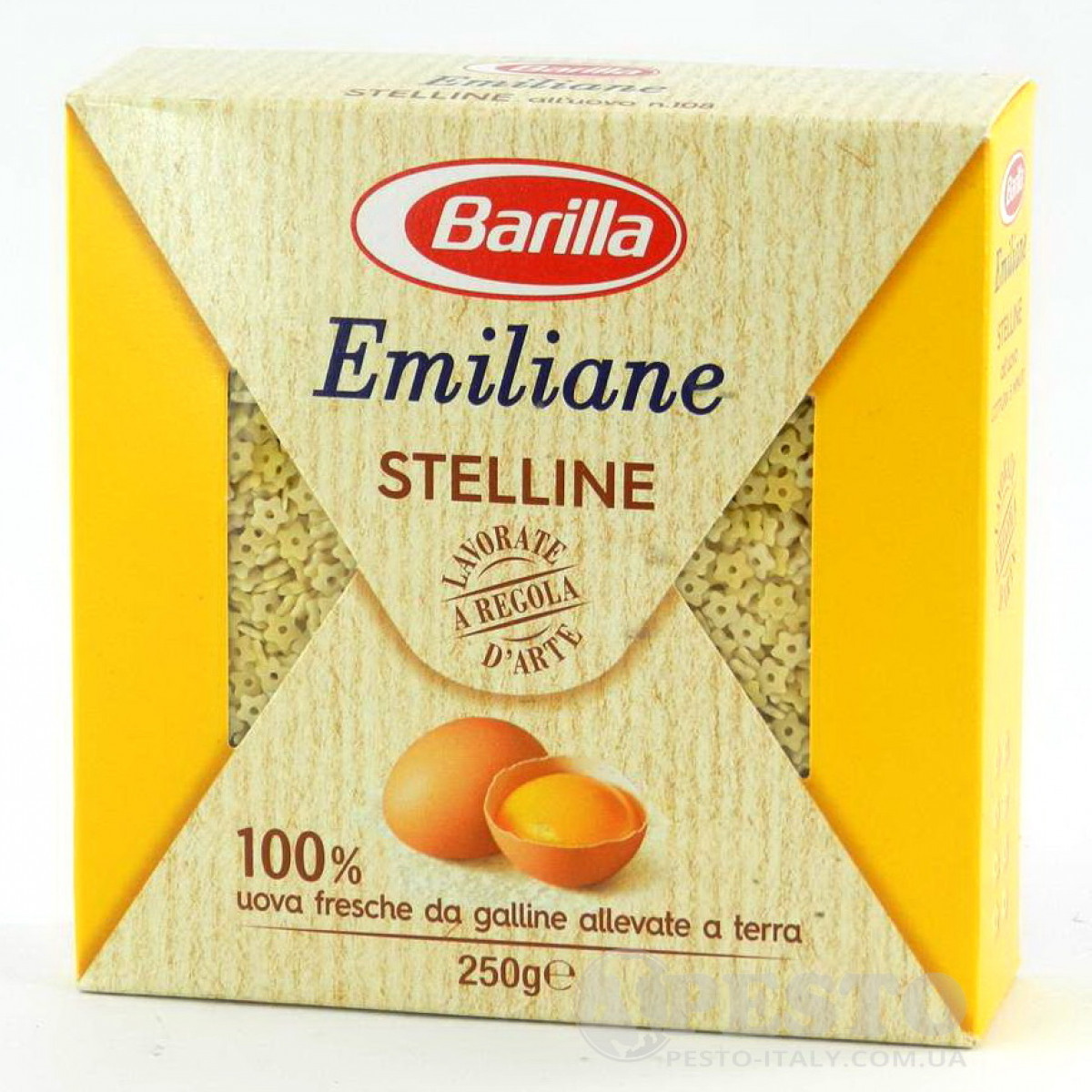 Макарони твердих сортів Barilla Stelline «Emiliane», на жовтках 250 г.