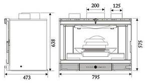 Камінна топка INVICTA 800 VISION TOTALE, фото 3