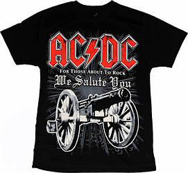 Рок футболка AC/DC. For Those About to Rock We Salute You