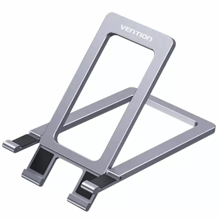 Підставка-трансформер Portable Cell Phone Stand Holder for Desk aluminum alloy Grey Vention, фото 1
