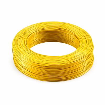 Кабель силовой MYSUN гнучкий, мідний, бухта 610м YELLOW (24AWG-YL), фото 1
