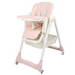 Дитячий стільчик для годування Toti 46083 (знімний столик, м'який чохол) рожевий