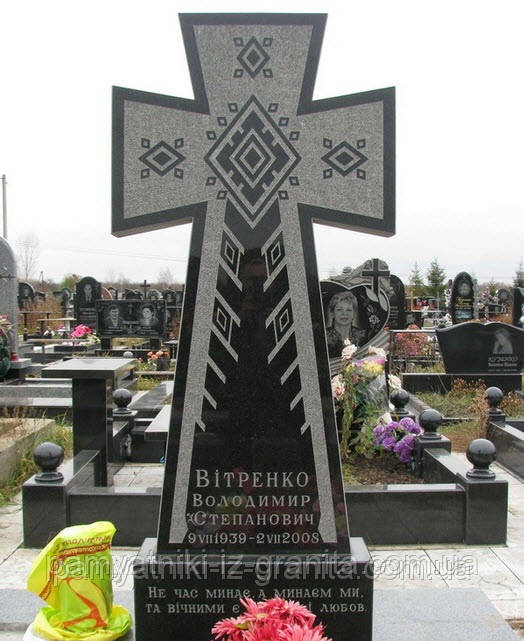 Хрест з граніту № 1639