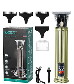 Тример для стриження VGR V-078 машинка для бороди та вусів акумуляторна 4 насадки (40)