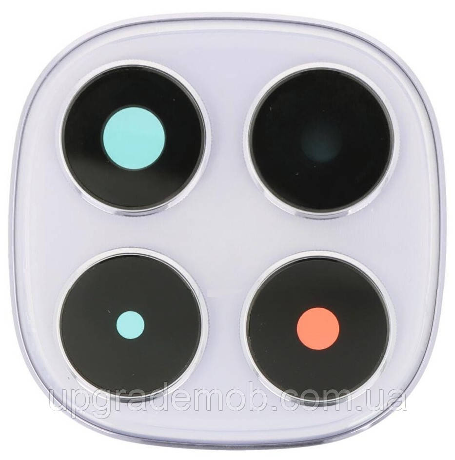 Скло камери Xiaomi Redmi Note 14 Pro 5G з рамкою фіолетового кольору 200MP, фото 1