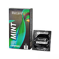 Презервативы Holographic Recare Ultra Thin Mint Condoms 12 шт, ультратонкие, аромат: мята Вибраторы мастурбаторы секс-шоп