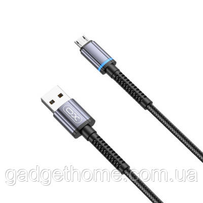 ТОП! Дата кабель USB 2.0 AM to Micro 5P 1.0m 2.4A black XO (NB215-M-BK) - (gHome), фото 1