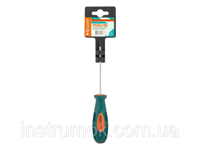 Викрутка хрестова Sturm PH0x100 мм 1040-01-PH0-100
