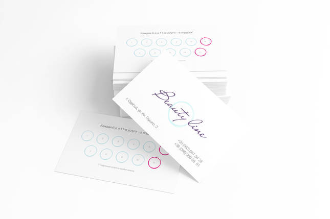 Візитки 90х50 (1000 шт), фото 2