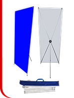 Мобільний стенд Х баннер-павук із друком реклами