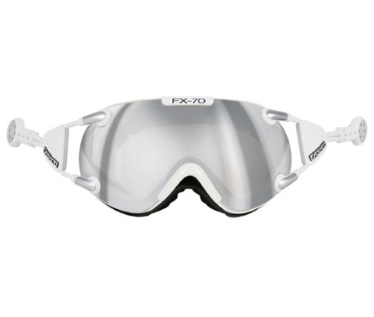 Горнолижна маска Casco fx-70 carbonic white silver (MD)