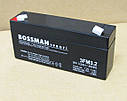 Акумулятор 6 V 3.2 Ah Bossman profi 3FM3.2 — LA632, фото 3