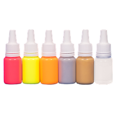 Набір фарб для рибальських снастей JVR FLUO,silver & gold