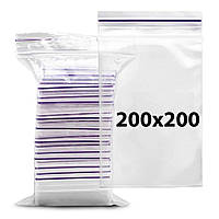 Пакет із замком 200х200 (Zip-Lock) (100 шт. упаковка) - 100 шт