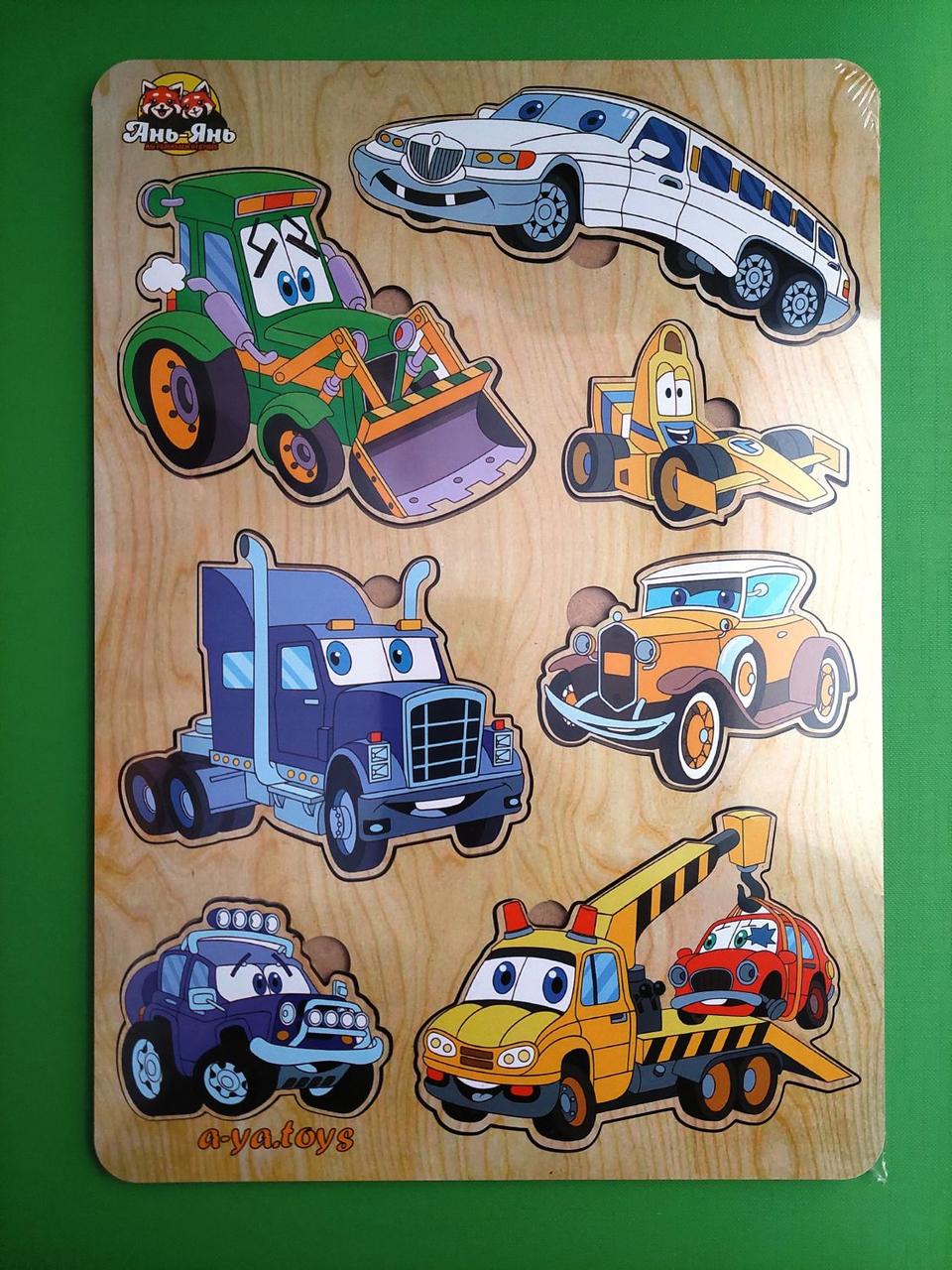 Сортер, Машинки великий, (ПСД058), UBumblebees