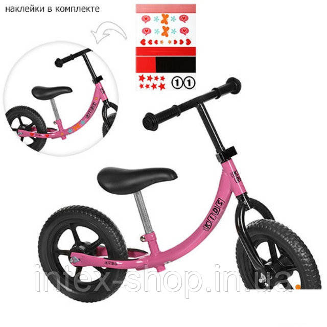 Дитячий Беговел M 3437 Profi Kids, рожевий 
