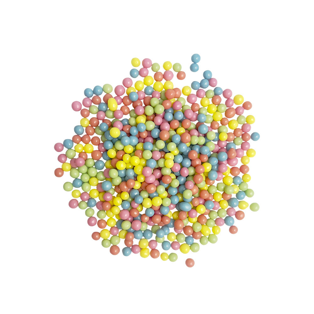 Посипка, рисові кульки глазуровані шоколадом, з натуральними барвниками, суміш (20 гр) │СЛ│, фото 1