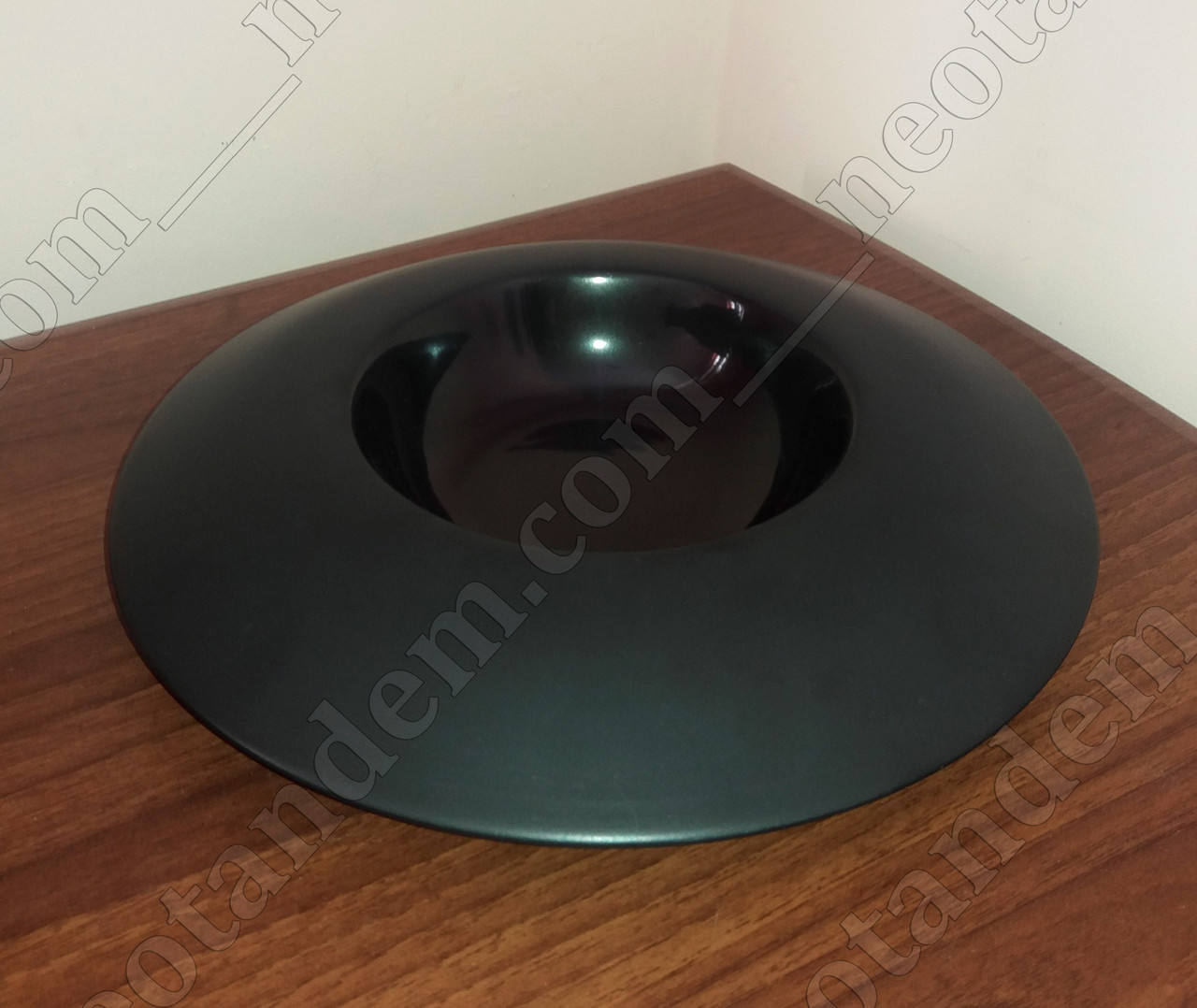 Тарелка фарфоровая черная универсальная 11", диаметр 28 см - фото 1 - id-p497028654