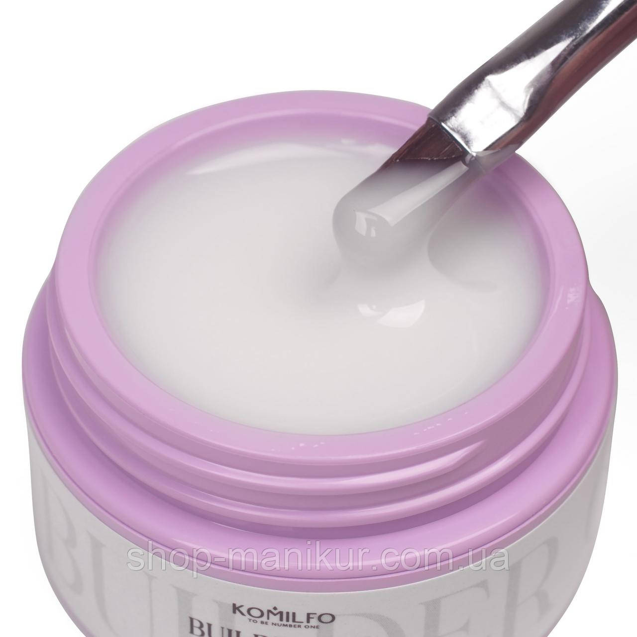 Builder Gel Milky 15 г,Komilfo, фото 1